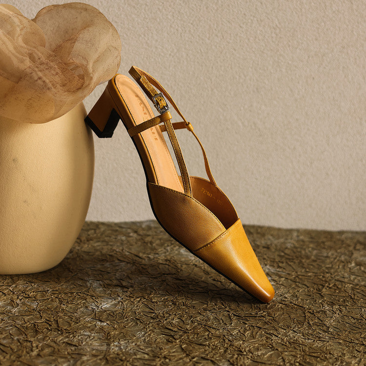 Amberly | Comfort Slingback Heels
