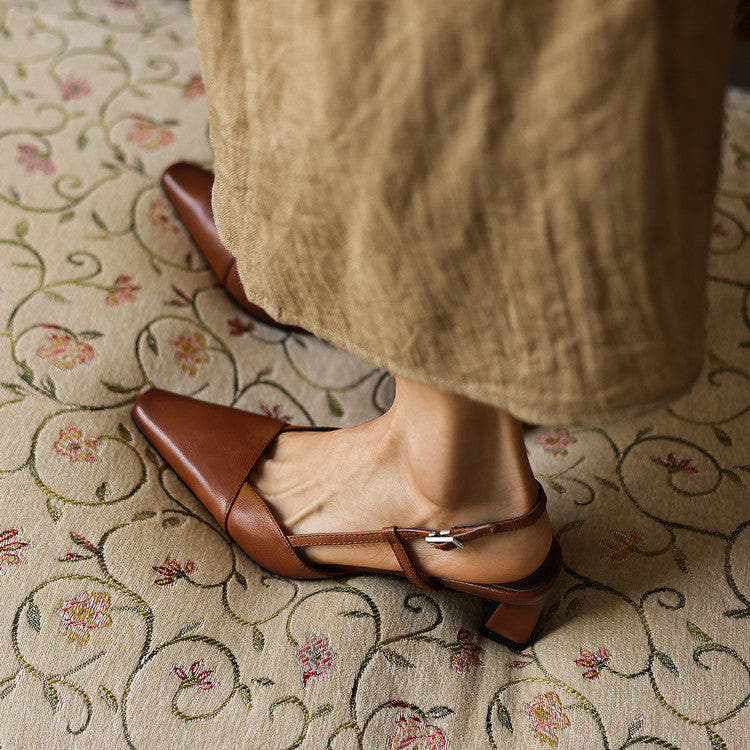 Amberly | Comfort Slingback Heels