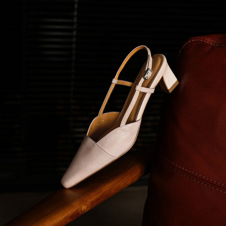 Amberly | Comfort Slingback Heels