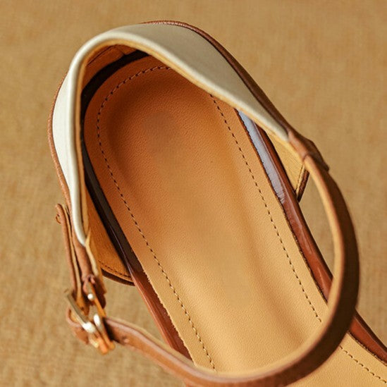 Calenne Leather Slingbacks