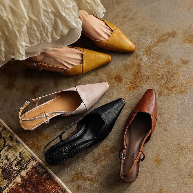 Amberly | Comfort Slingback Heels
