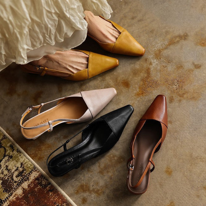 Amberly | Comfort Slingback Heels