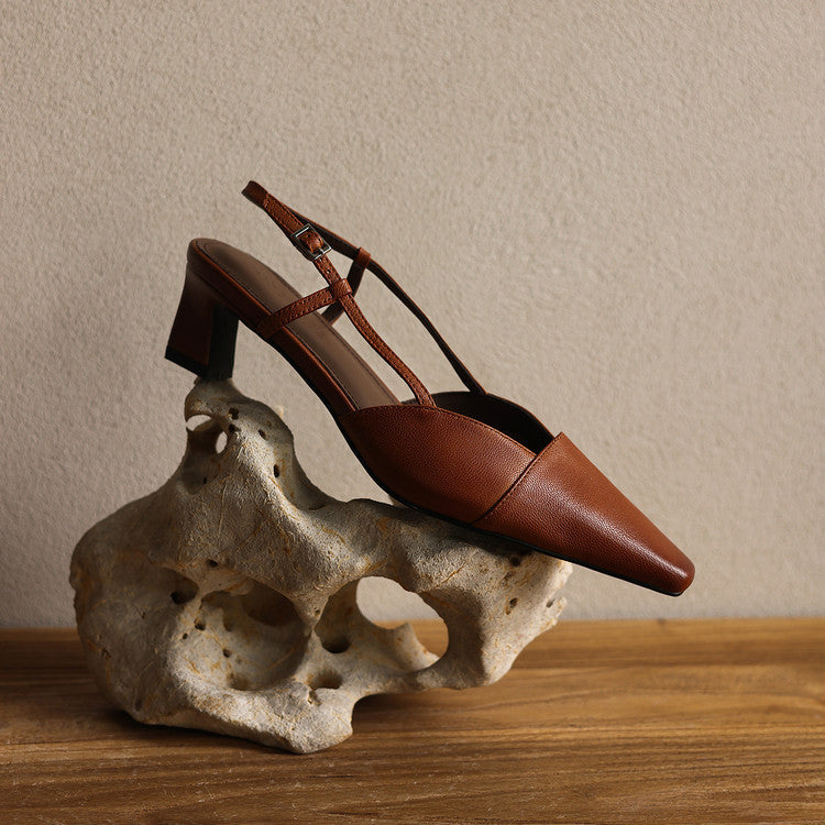 Amberly | Comfort Slingback Heels