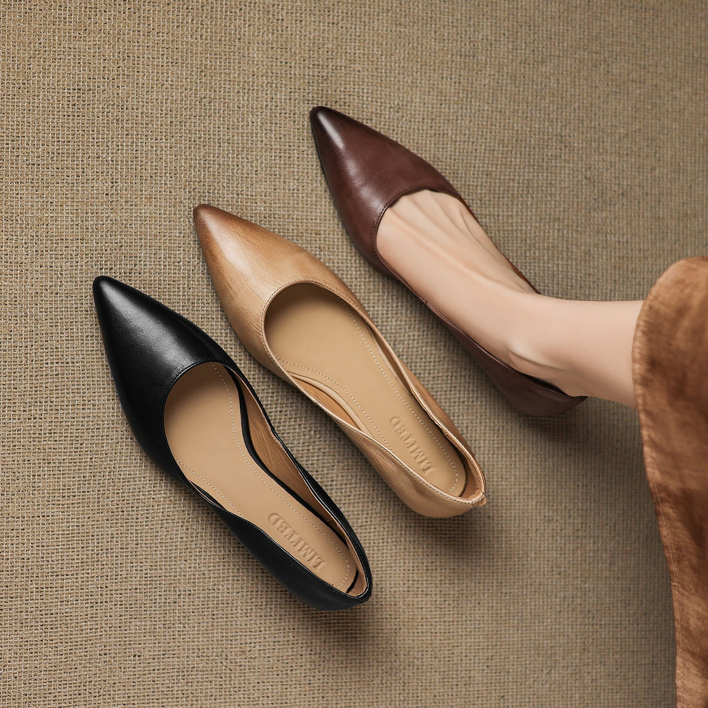 Arla Leather Flats