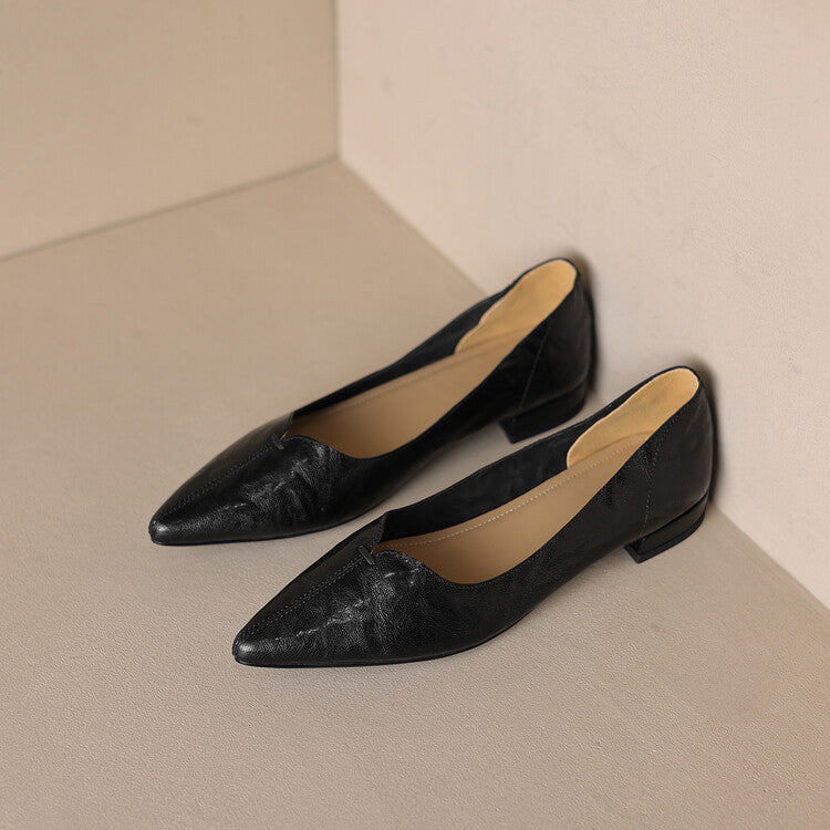 Serelle Point Leather Flats
