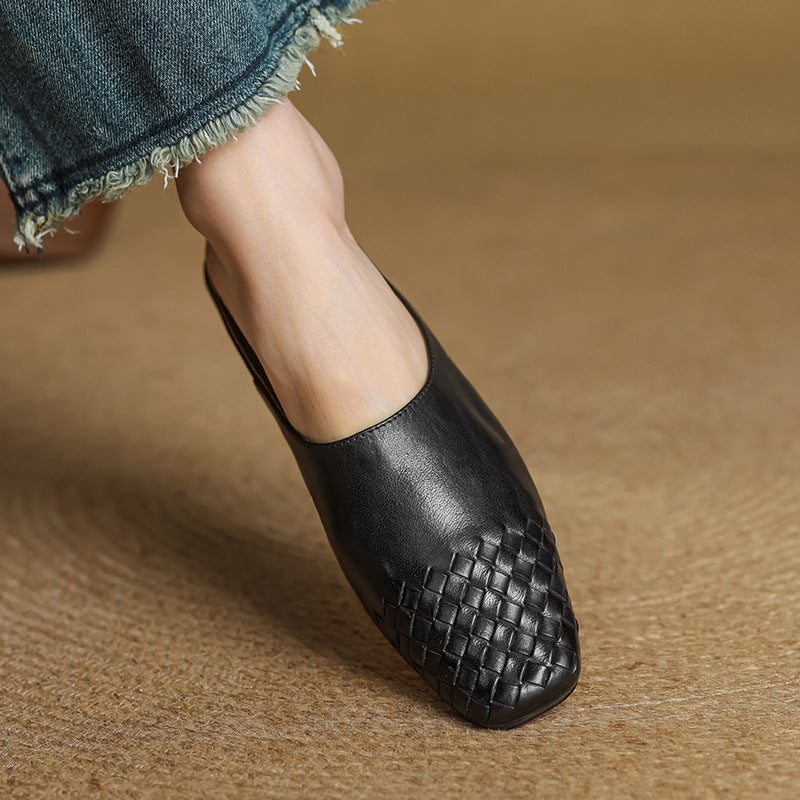 Velmirae Comfortable Leather Mules
