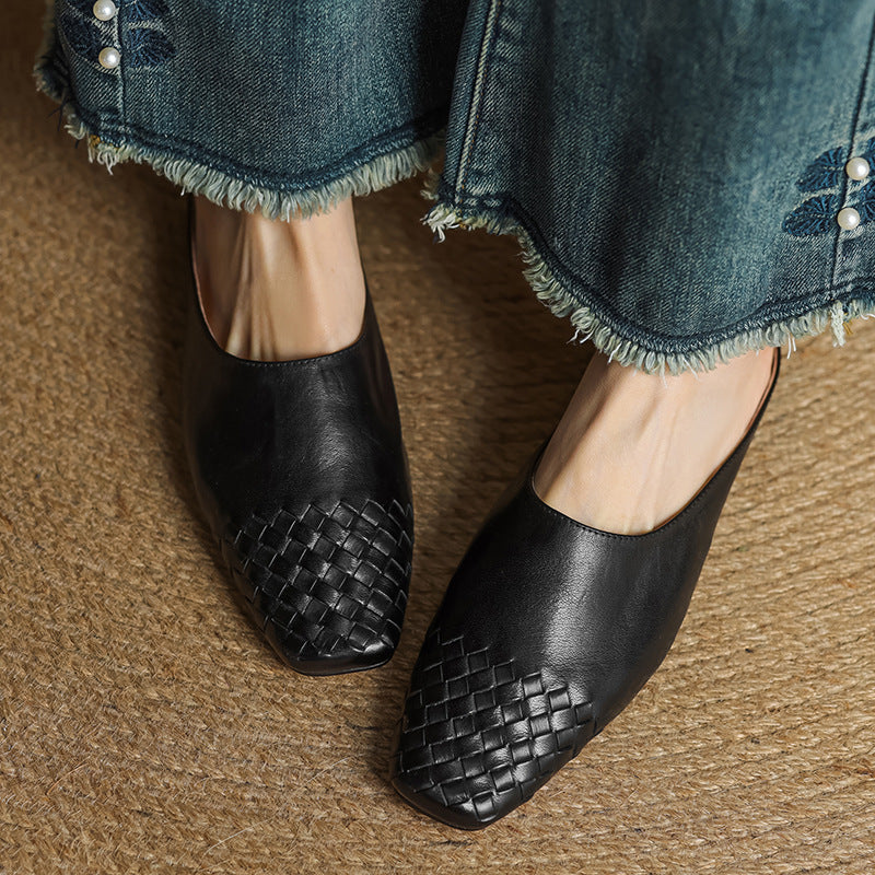 Velmirae Comfortable Leather Mules