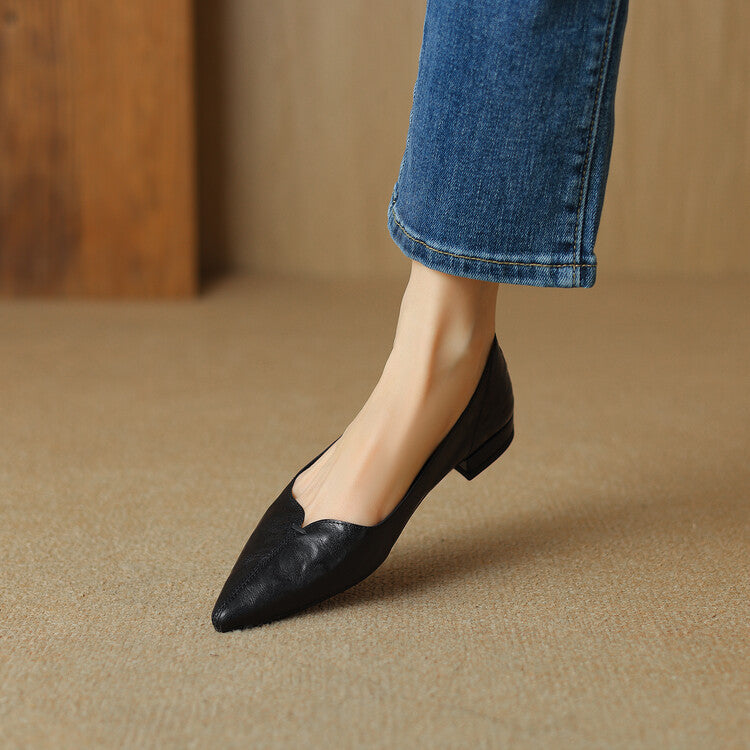 Serelle Point Leather Flats
