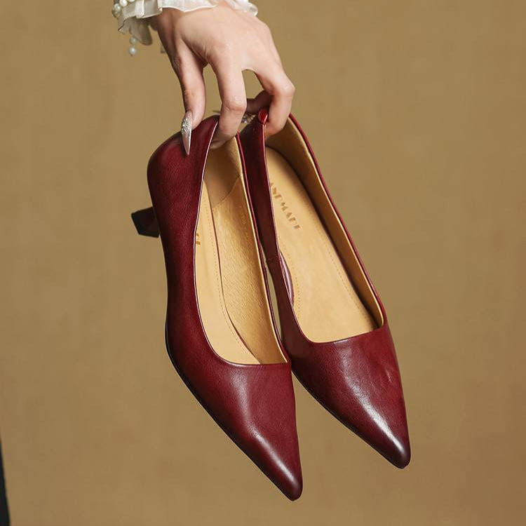 Anok Genuine Leather Heels