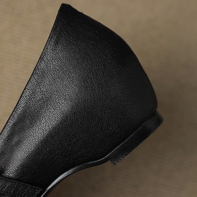 Veloria Lambskin Leather Mary Janes