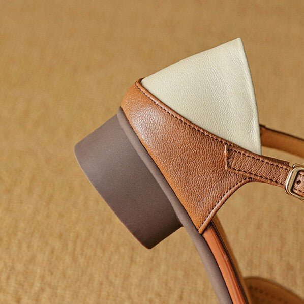 Calenne Leather Slingbacks