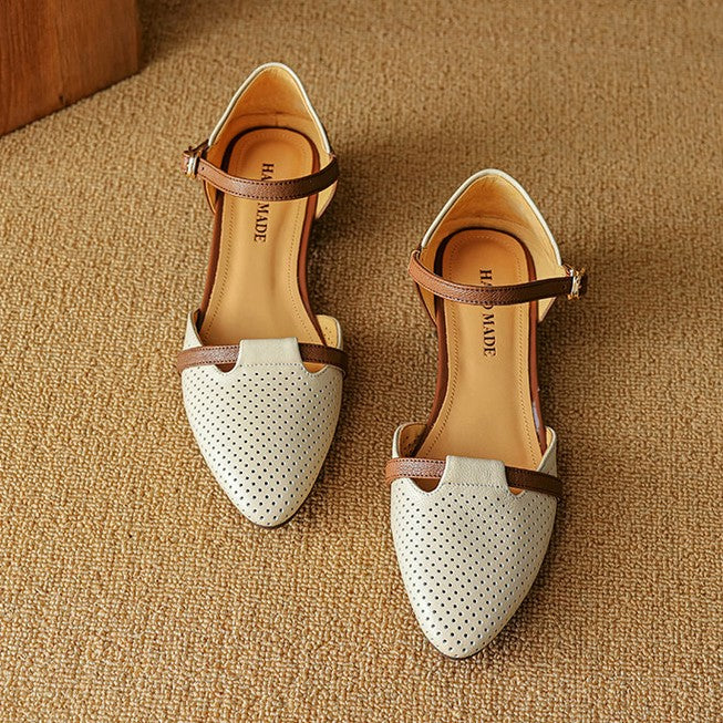 Calenne Leather Slingbacks