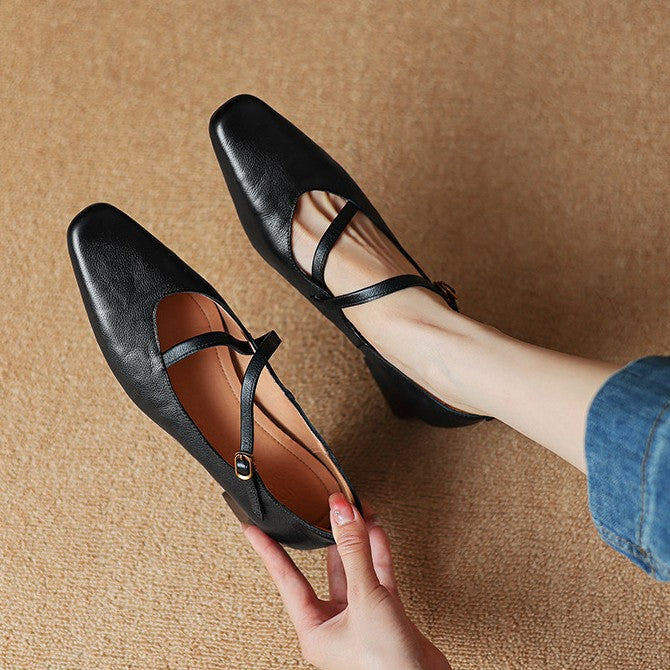 Marvelle Leather Mary Janes
