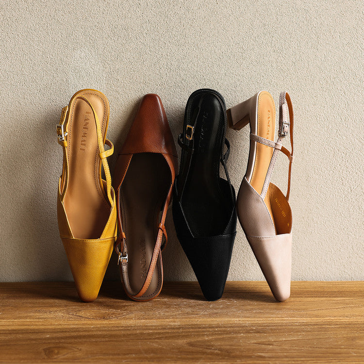 Amberly | Comfort Slingback Heels