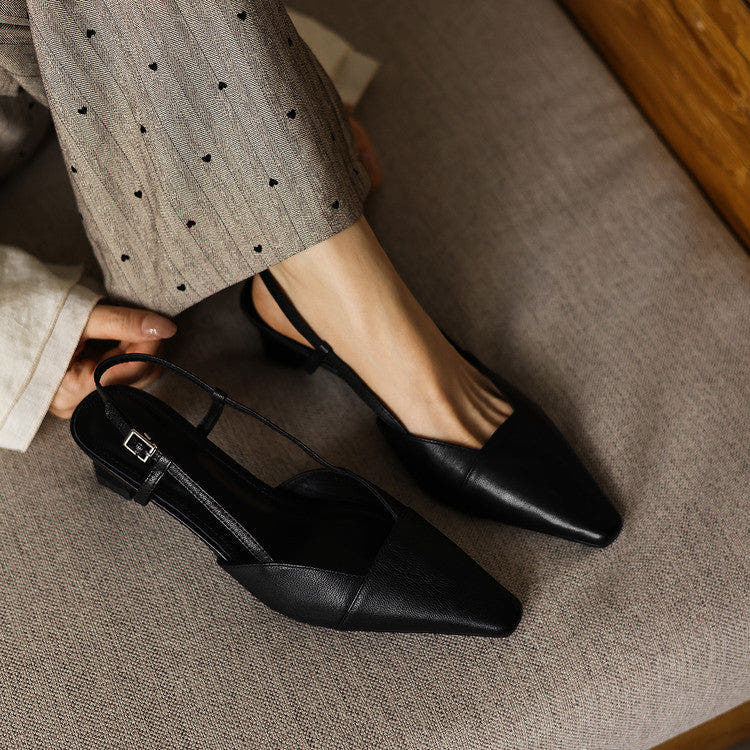 Amberly | Comfort Slingback Heels