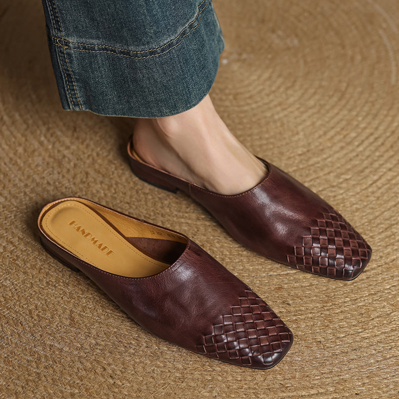 Velmirae Comfortable Leather Mules
