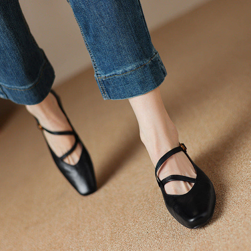 Marvelle Leather Mary Janes