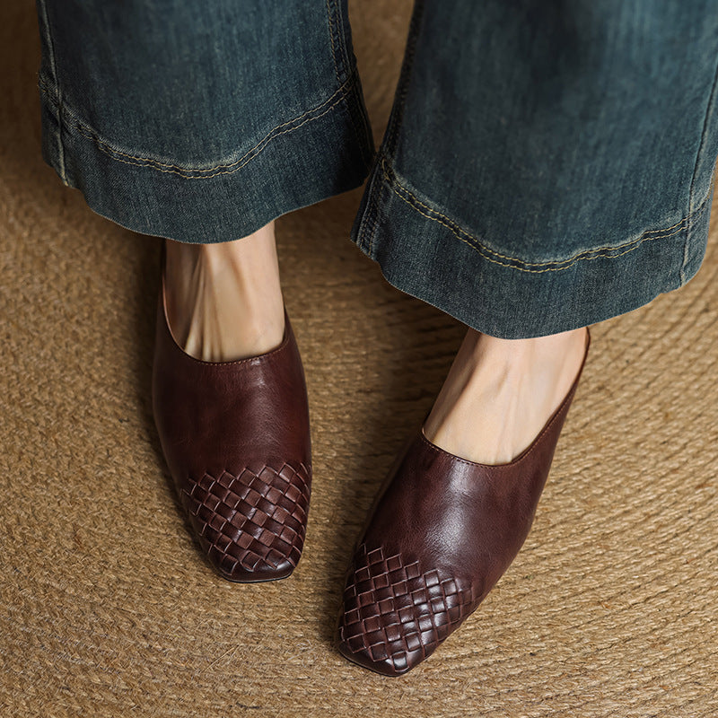 Velmirae Comfortable Leather Mules
