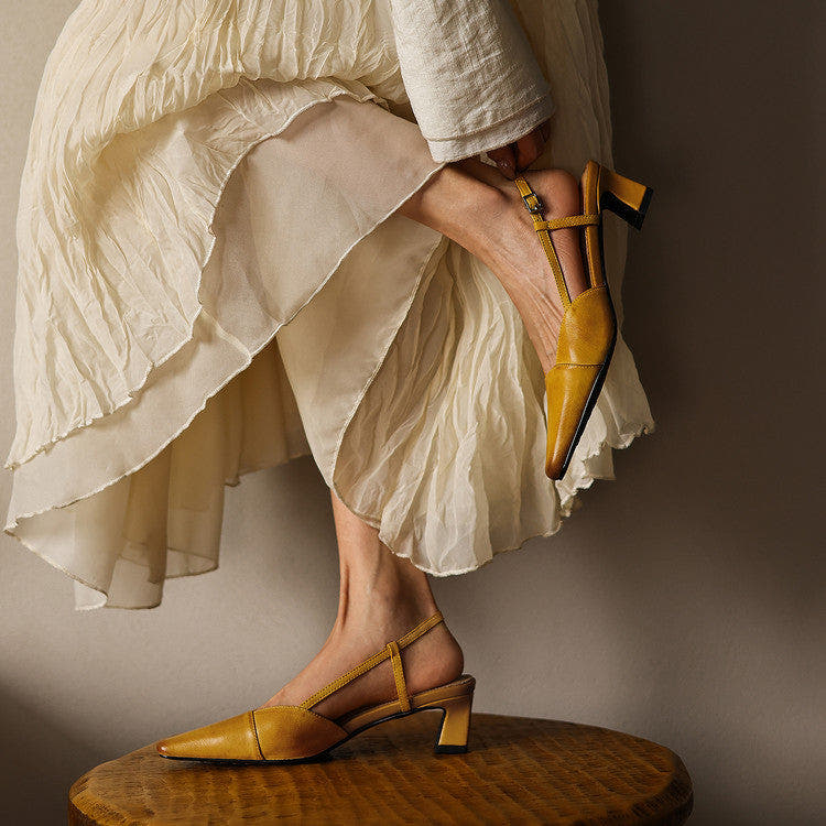 Amberly | Comfort Slingback Heels