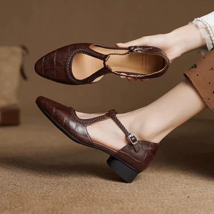 Mireille | Vintage T-Strap Sandals