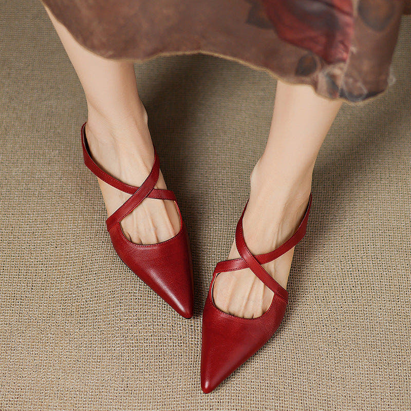 Eryne Leather Mules