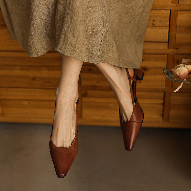 Amberly | Comfort Slingback Heels