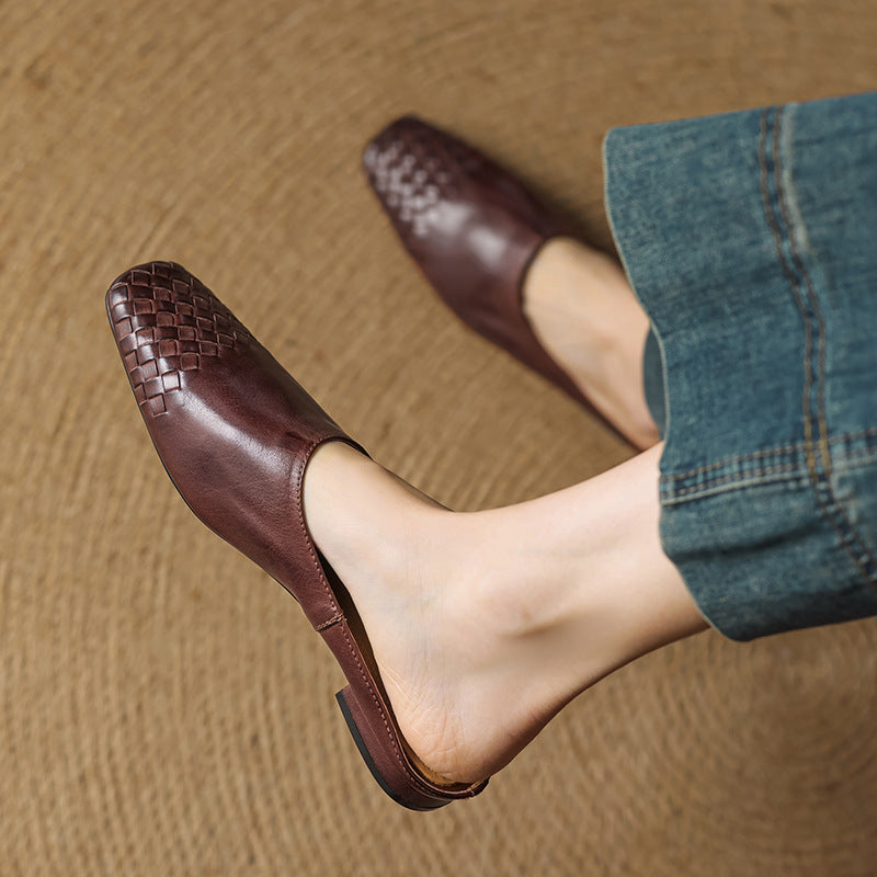 Velmirae Comfortable Leather Mules