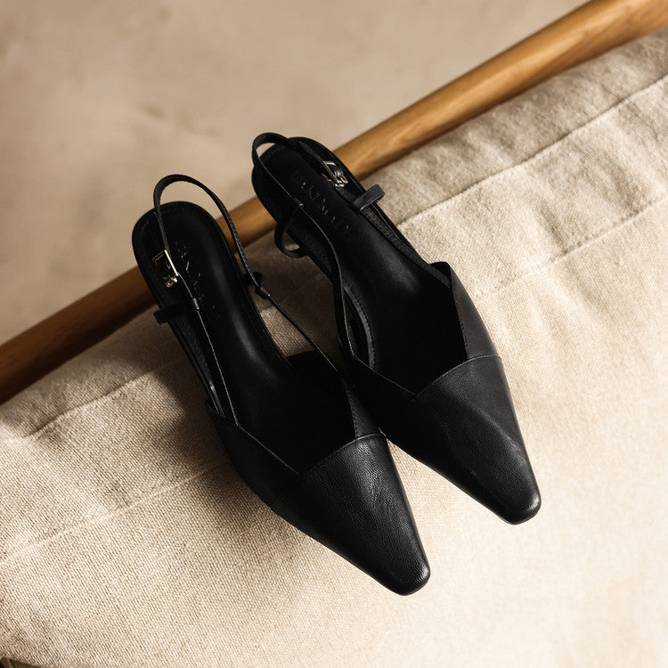 Amberly | Comfort Slingback Heels