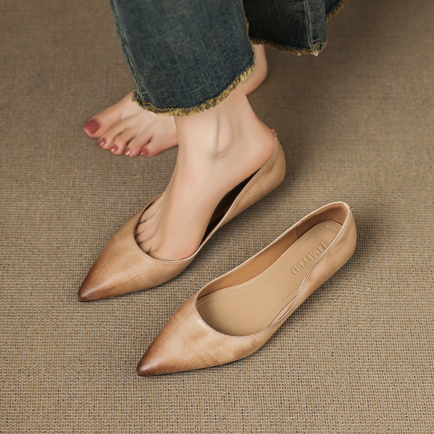 Arla Leather Flats