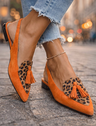 Orange and leopard