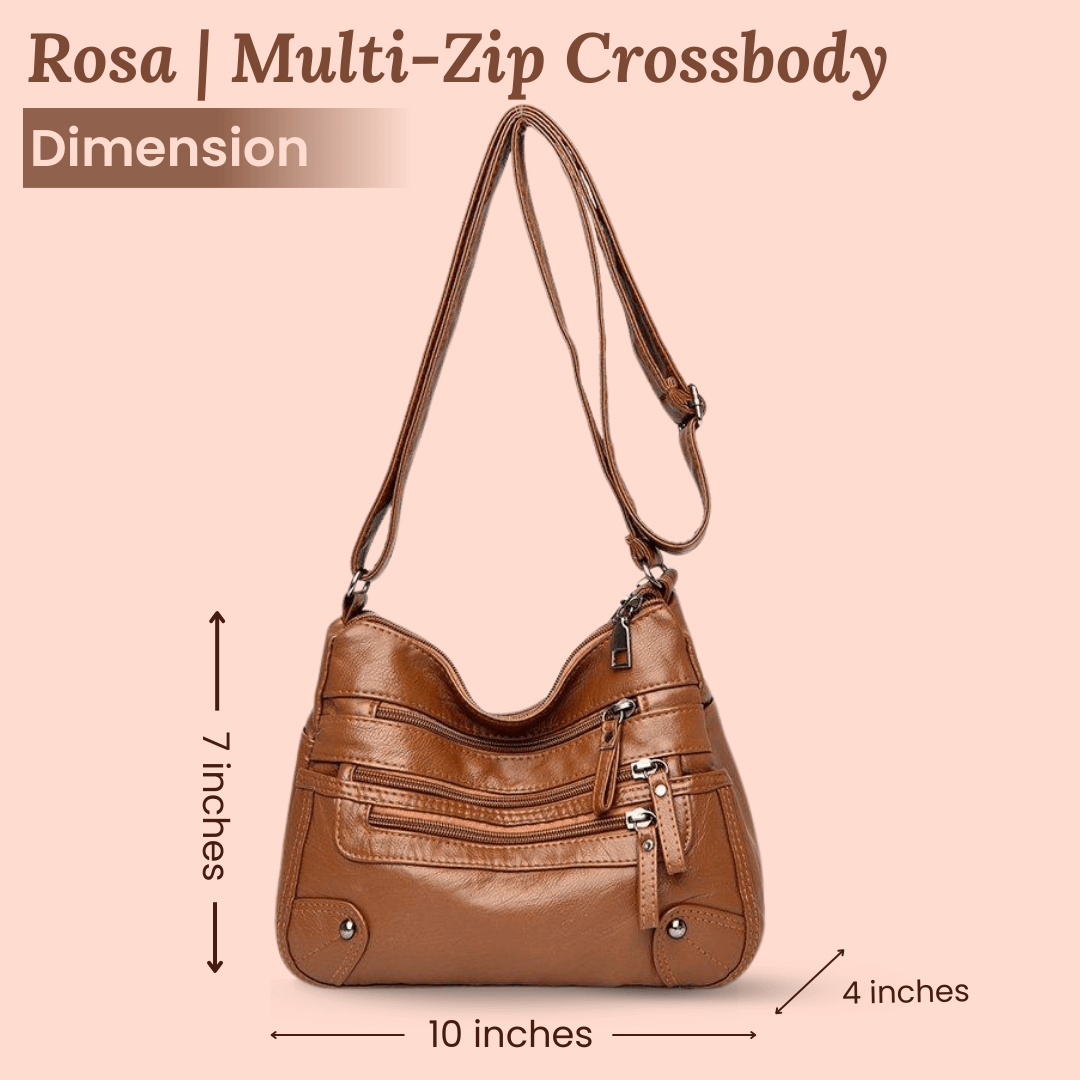 Rosalia's Multi-Zip Carry | Shoulder Bag