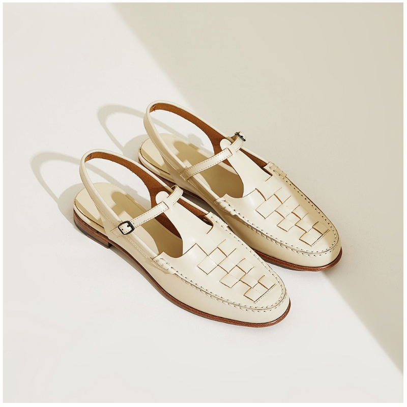 Eliara | Woven Buckle Sandals