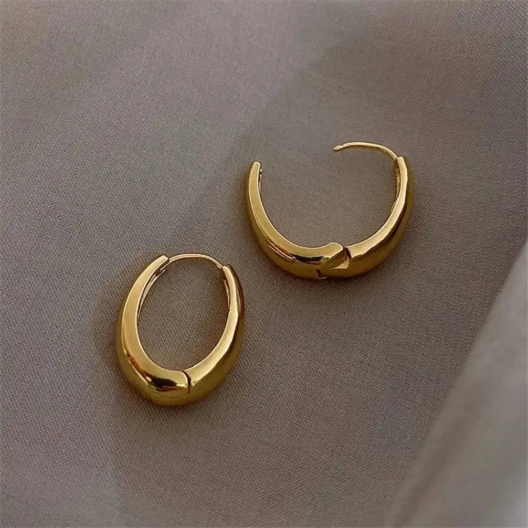 Classic Golden Hoop Earrings