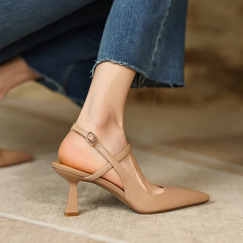 Amalie | Comfort Ankle Strap Heels