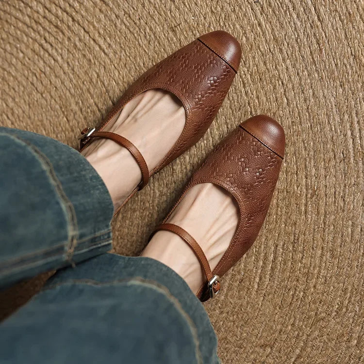 Edda Genuine Leather Mules
