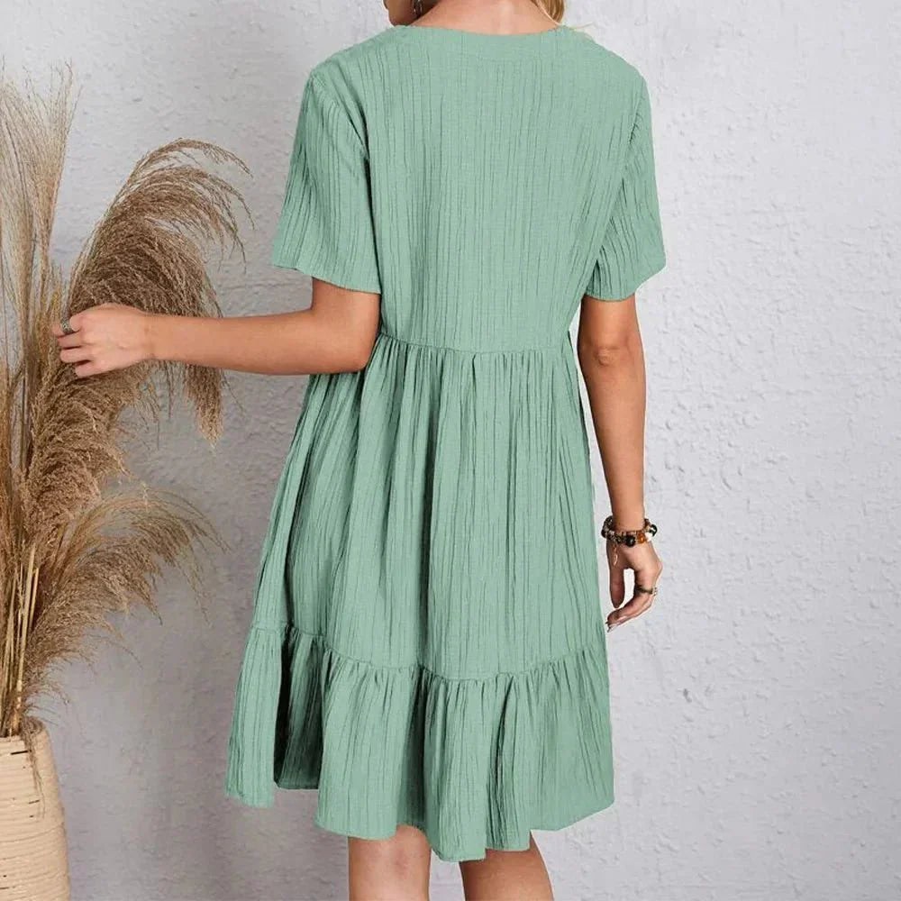 Marivale | Casual V-Neck Mini Dress