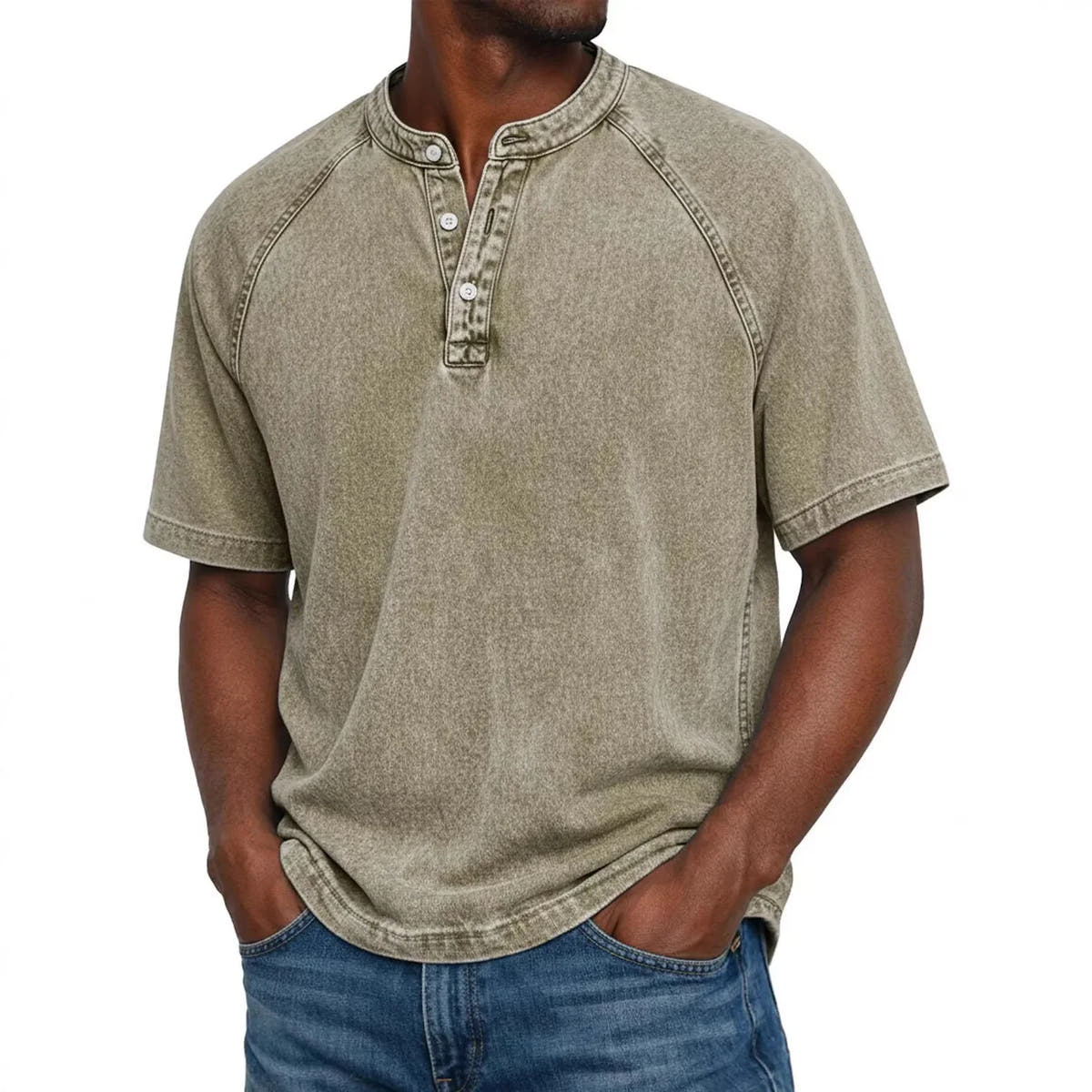 Elliot | Vintage Short Sleeve Henley