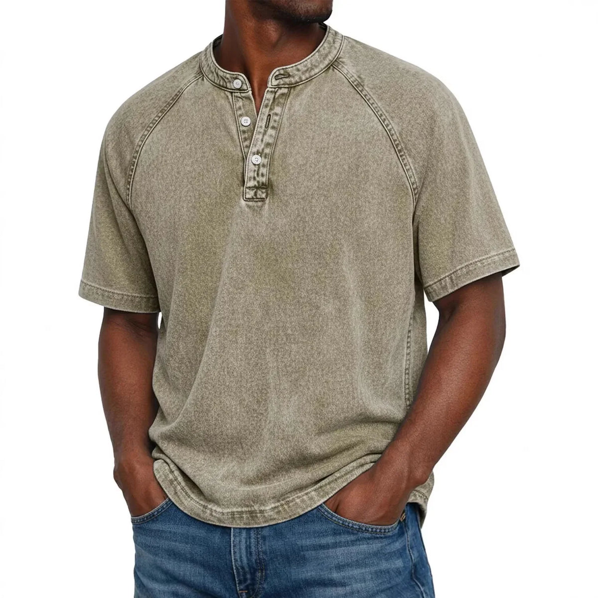 Elliot | Vintage Short Sleeve Henley