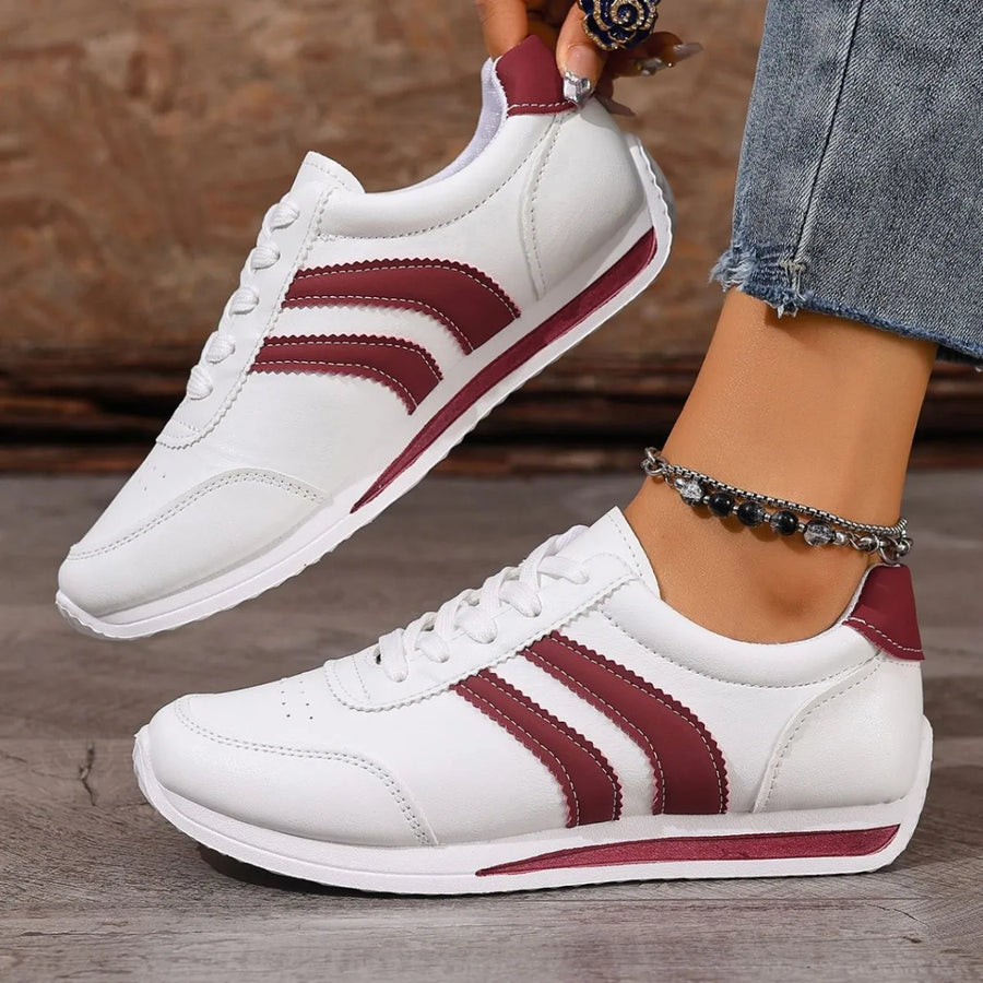 Ornella | Cross-Band Lace-Up Sneakers