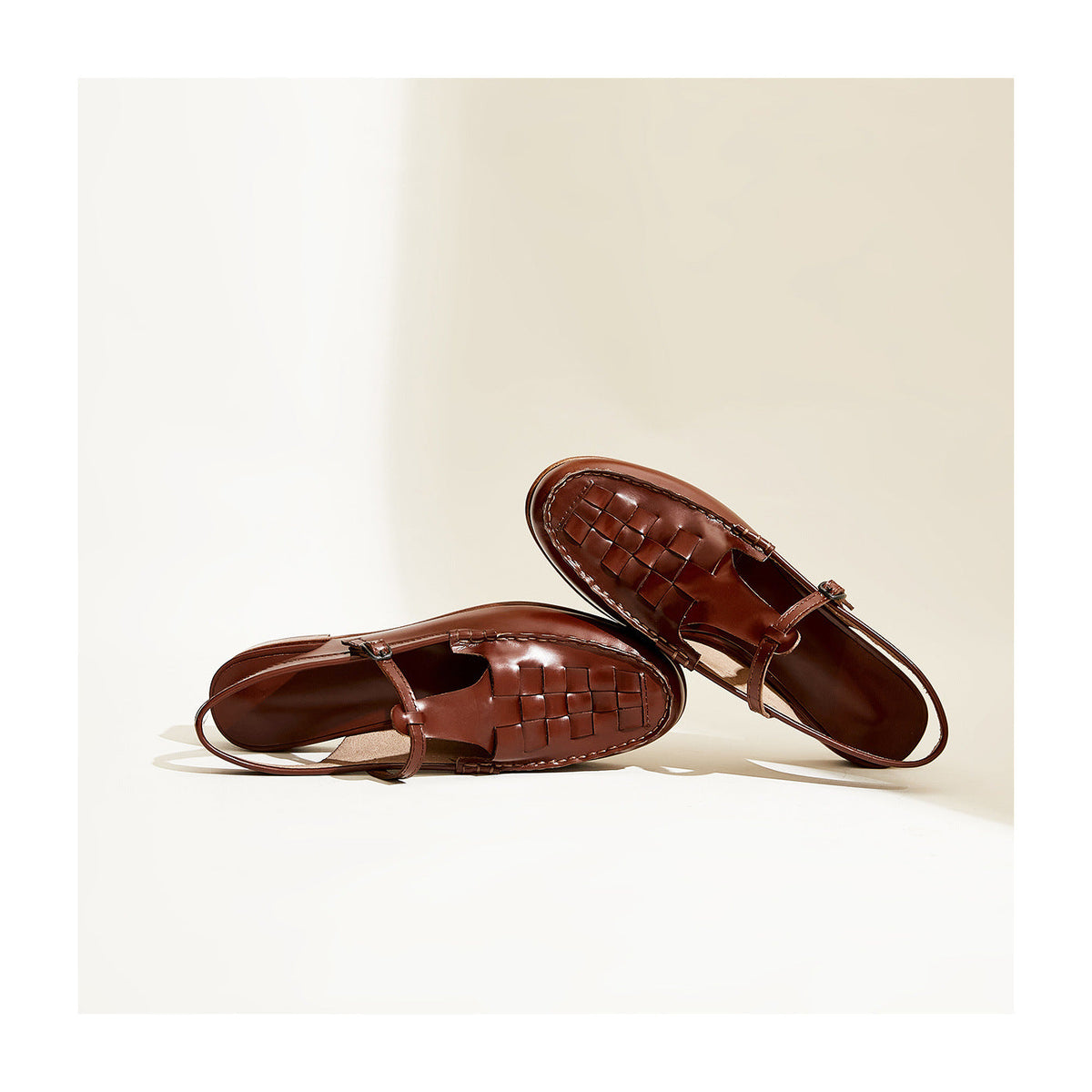 Eliara | Woven Buckle Sandals