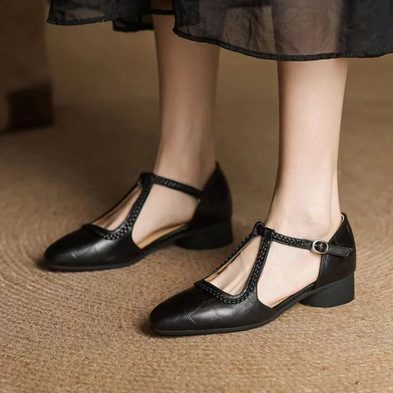 Mireille | Vintage T-Strap Sandals