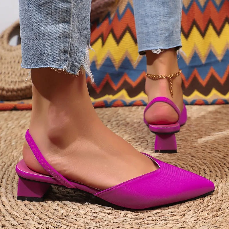 Alanna | Comfort Slingback Heels