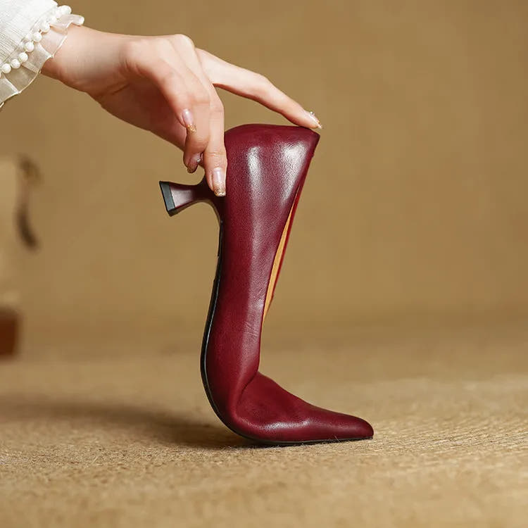Anok Genuine Leather Heels