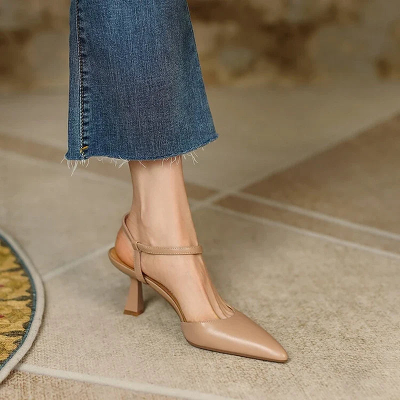 Amalie | Comfort Ankle Strap Heels