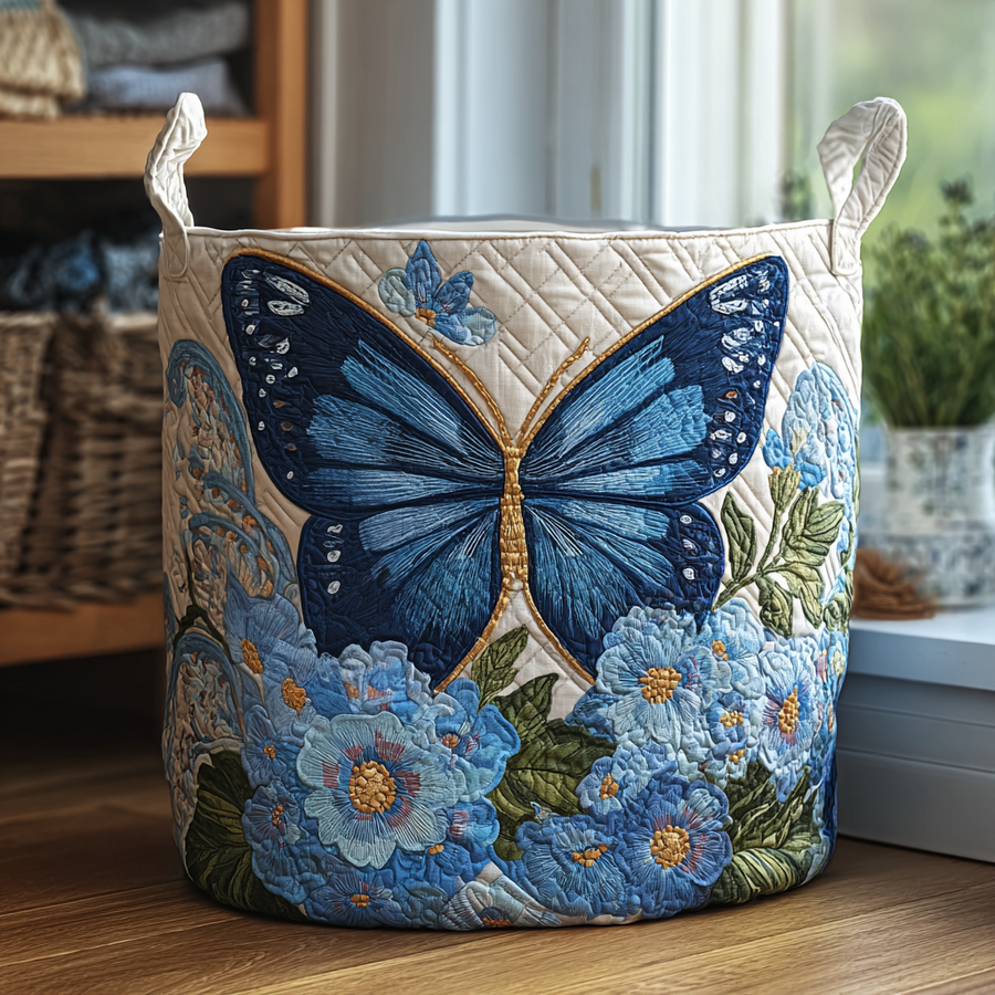 Serena | Hand-Quilted Laundry Basket
