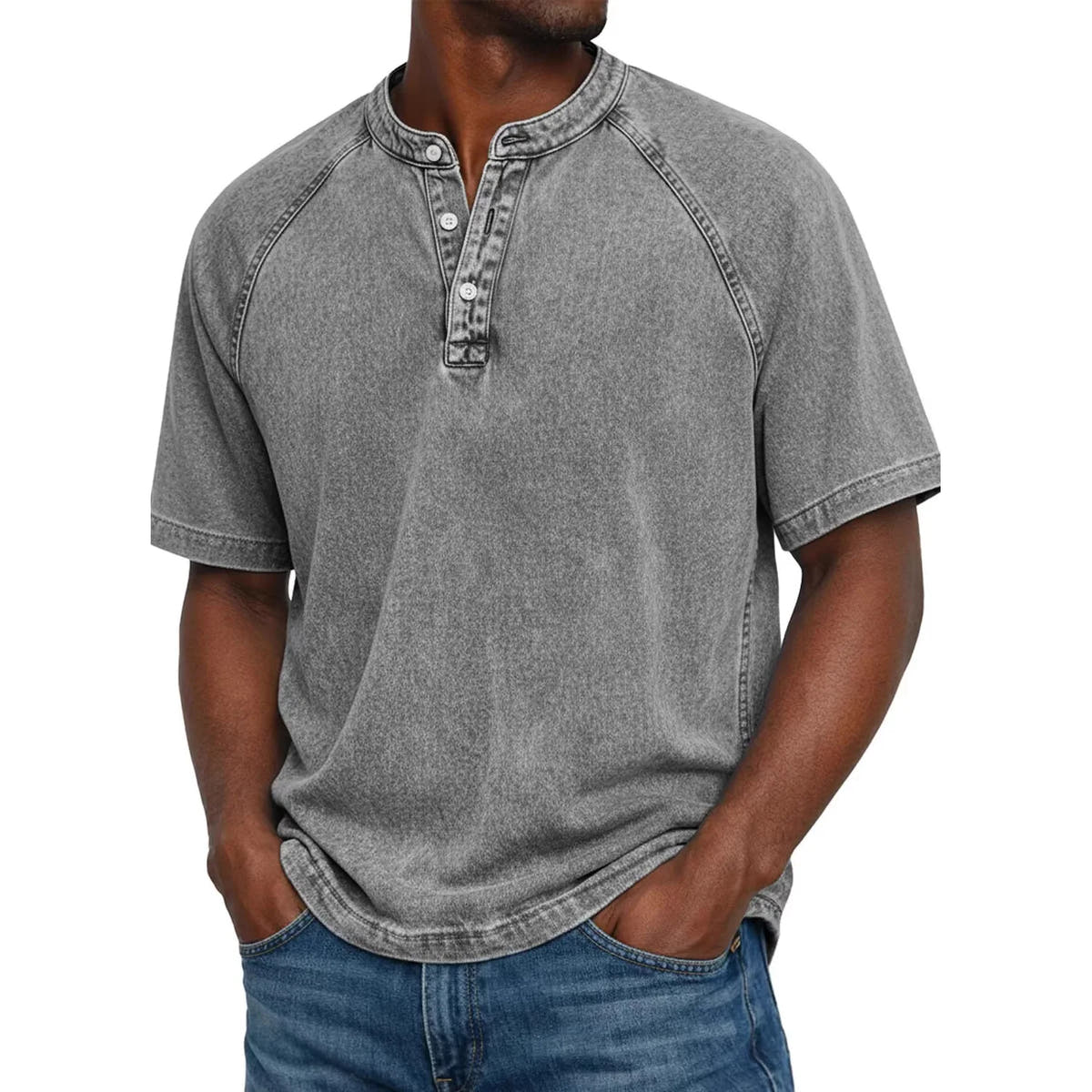 Elliot | Vintage Short Sleeve Henley