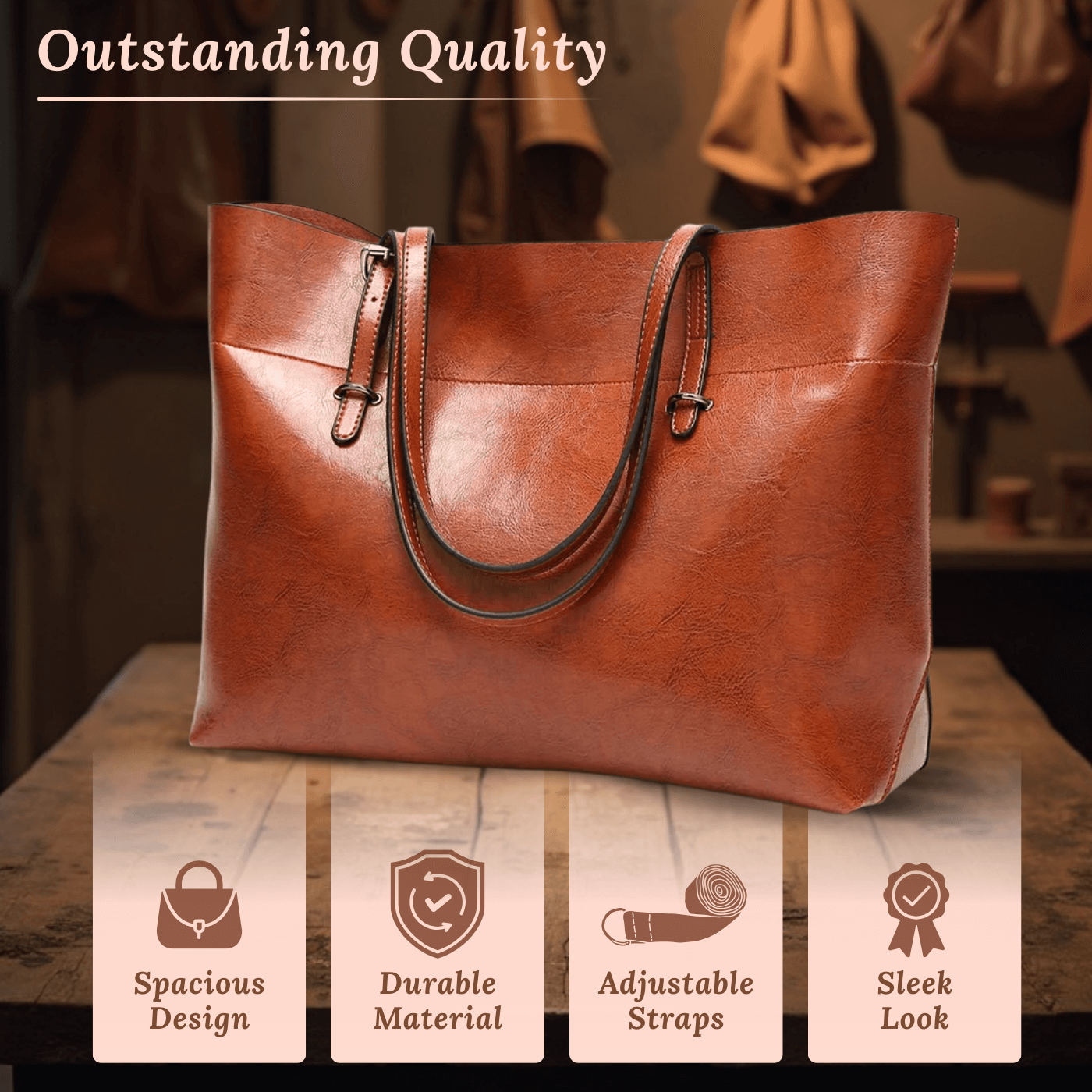 Francesca's Sleek Essential | Tote Bag