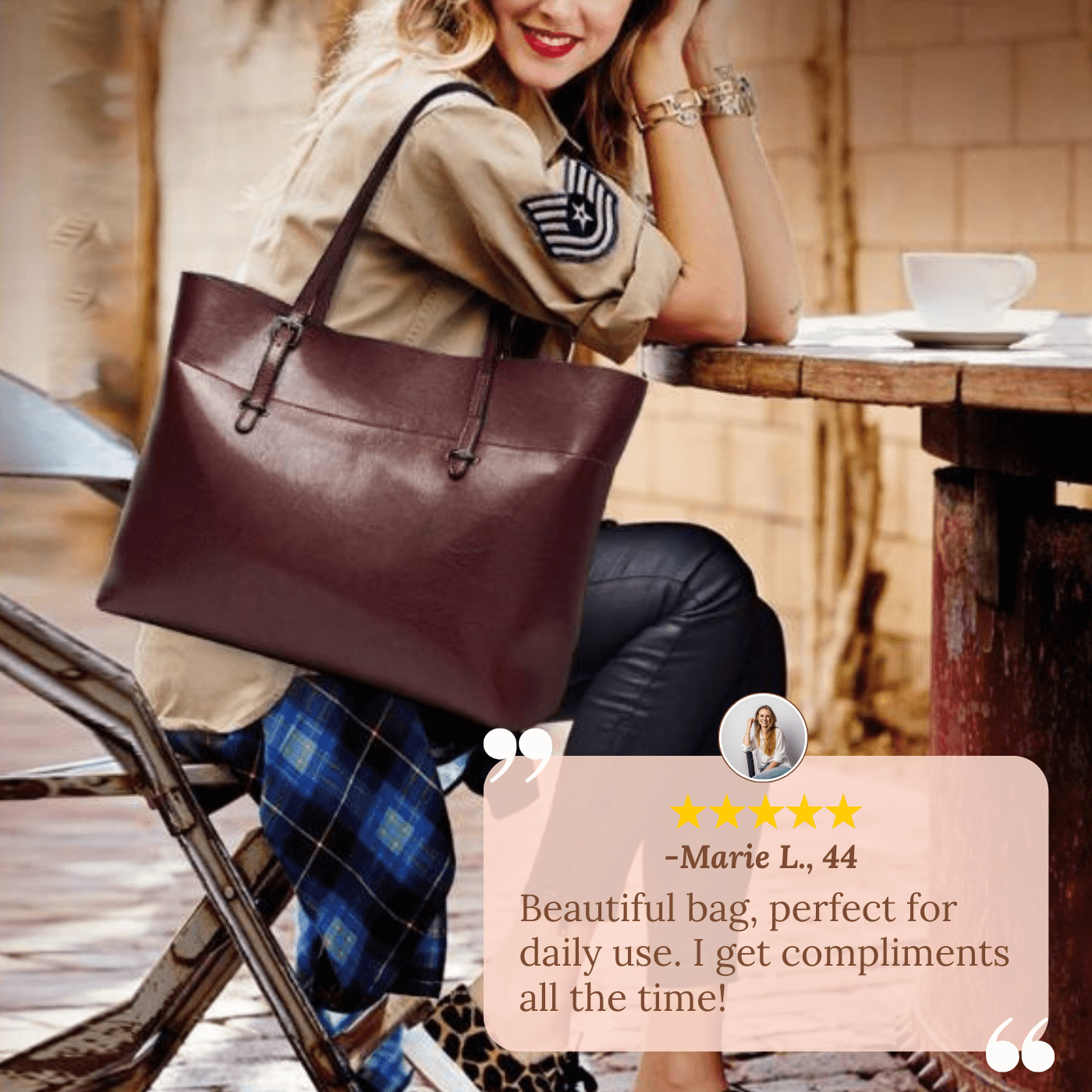 Francesca's Sleek Essential | Tote Bag