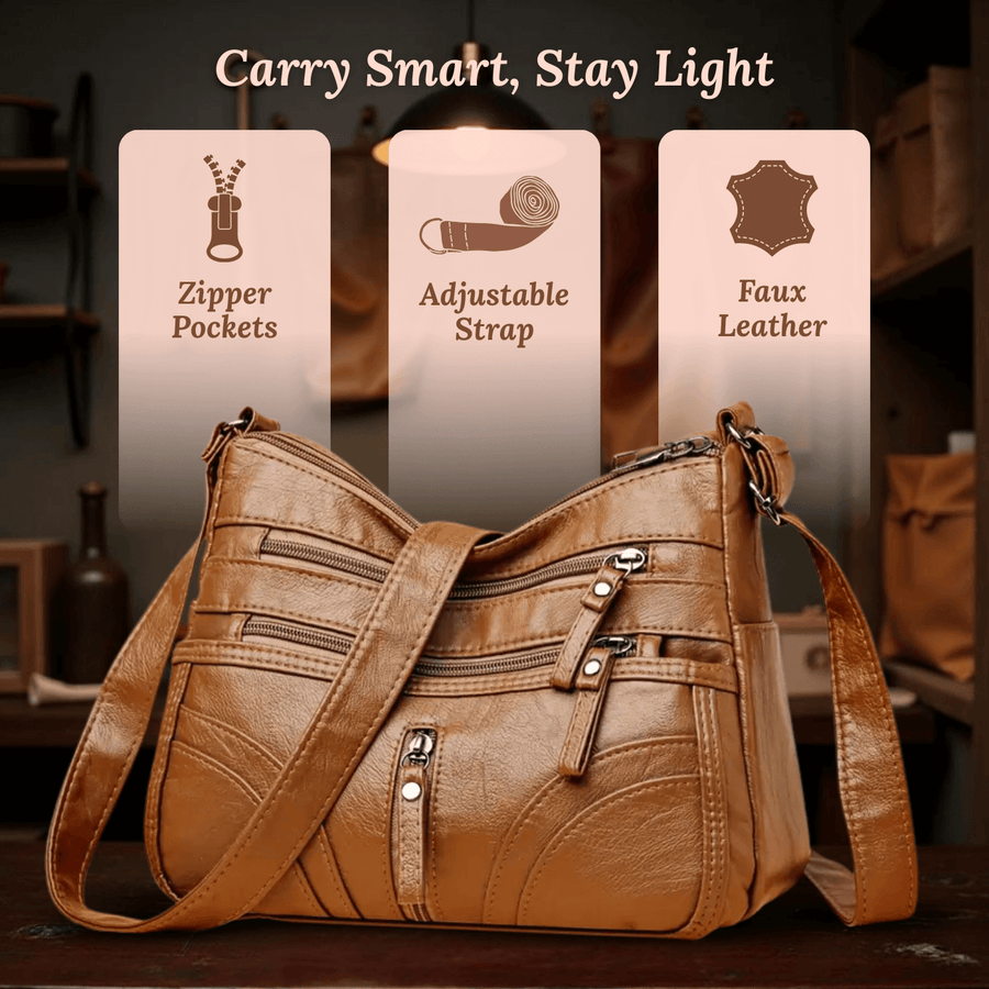 Giulia's Multi-Zip | Crossbody Bag