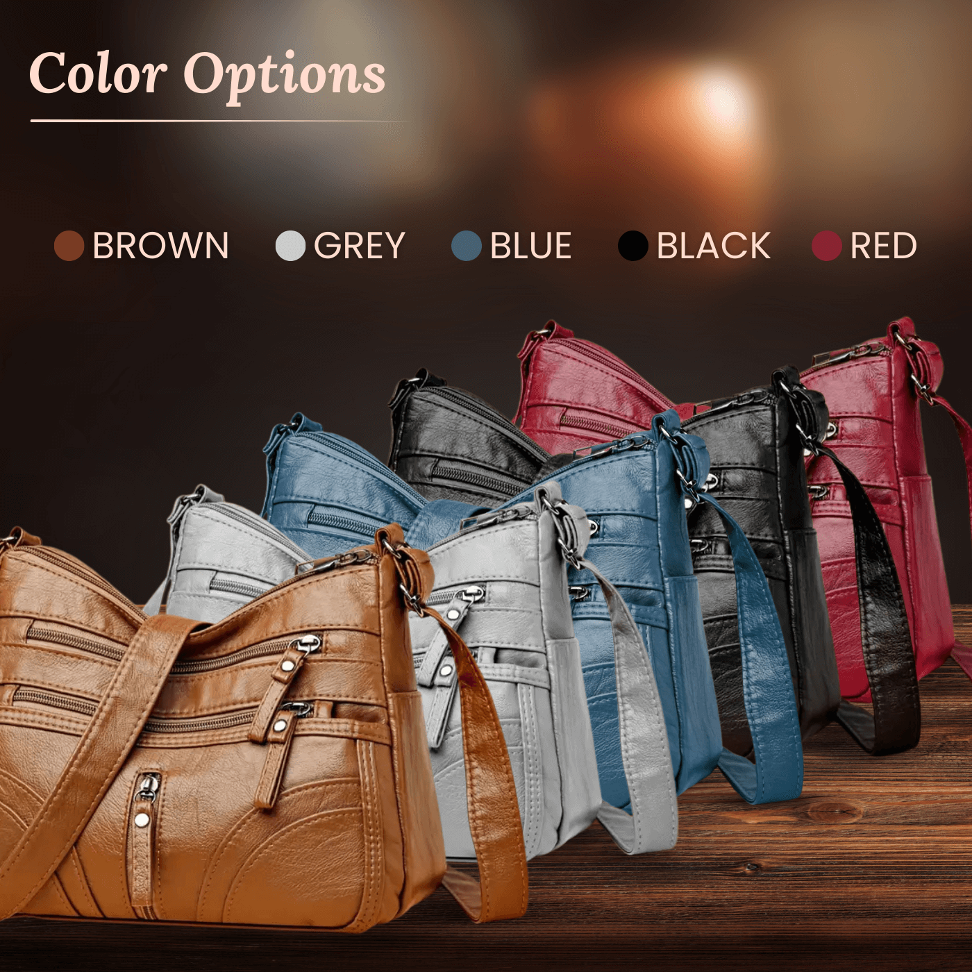 Giulia's Multi-Zip | Crossbody Bag